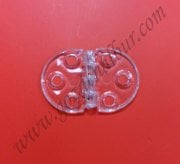 PLEKSİ OVAL MENTEŞE ŞEFFAF 45*30 mm (10 adet)