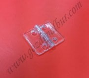 PLEKSİ KÜÇÜK MENTEŞE ŞEFFAF 35*30 mm (10 adet)