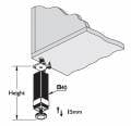 40*40 KARE 7 cm BAZA AYAĞI INOX GÖRÜNÜMLÜ