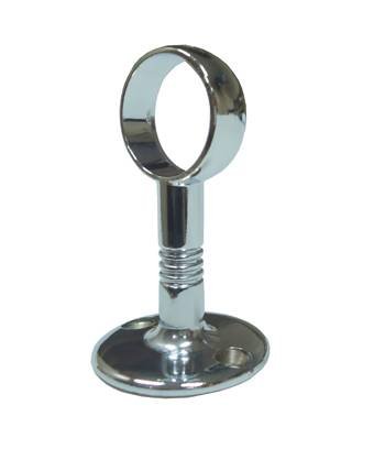 7 cm YUVARLAK BORU BABASI AÇIK TİP KROM