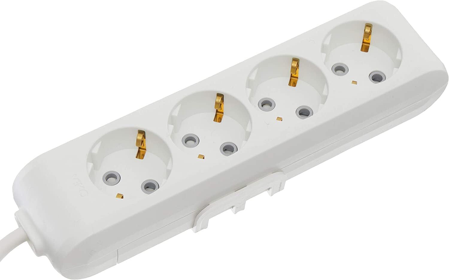 Viko Dörtlü Topraklı Grup Priz 2 metre Kablolu