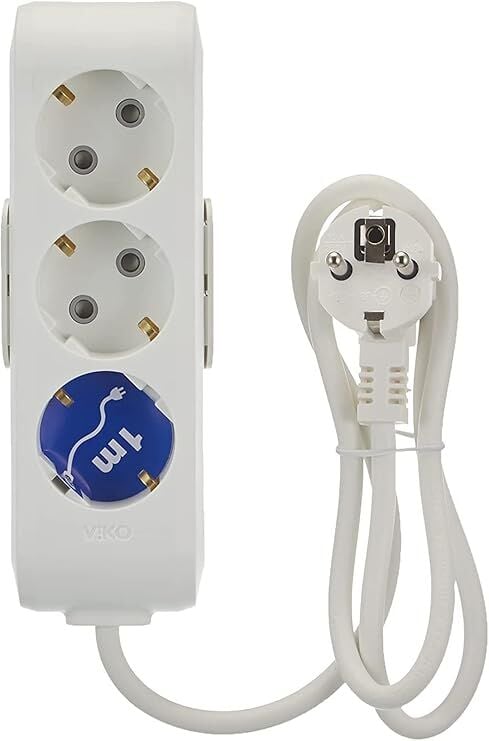 Viko Üçlü Topraklı Grup Priz 1 metre Kablolu