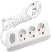 Viko Üçlü Anahtarlı Grup Priz 5 metre Kablolu
