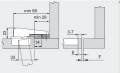 BLUM MODUL SABİT KAPAK MENTEŞESİ (90 derece) 99M9550
