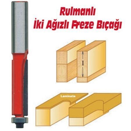 Eurostar TH14419  Rulmanlı Tarama Bıçağı 25mm  (6 mm şaftlı)