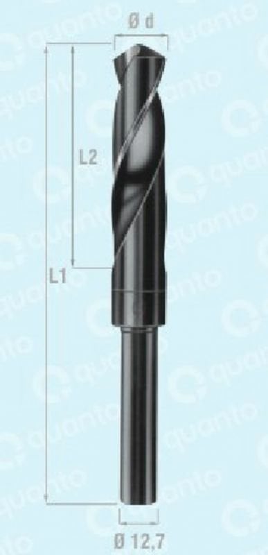 QUANTO 13 mm HSS MATKAP UCU (12,7 mm Saplı)