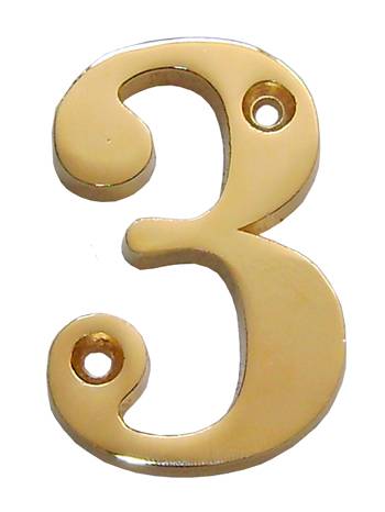 Osena Kapı Numarası Altın Sarı '' 3 ''