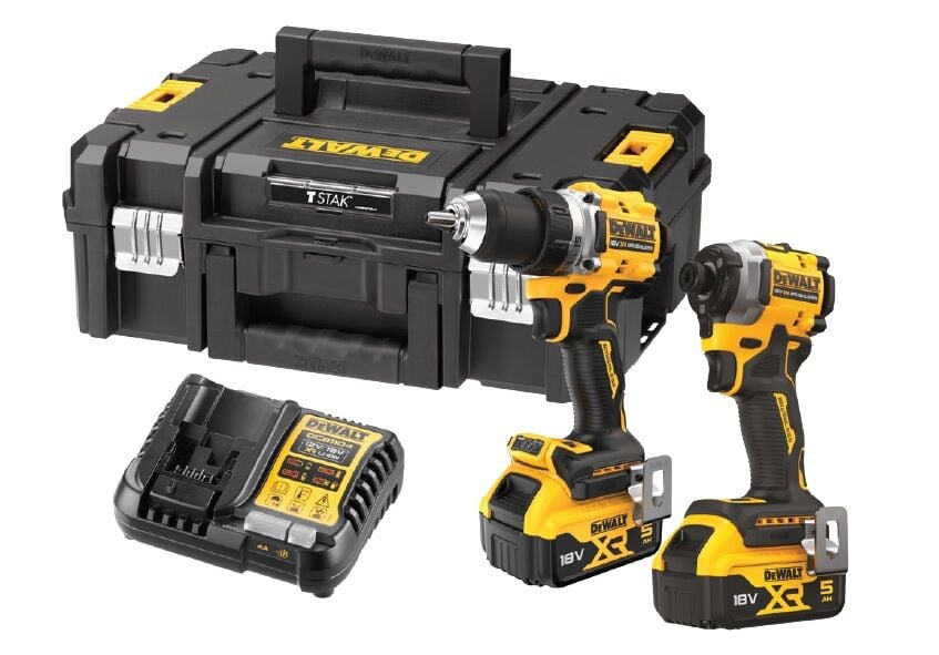 Dewalt DCK2051P2T Akülü İkili Set DCD800 + DCF850 (5,0 Ah Çift Akülü)
