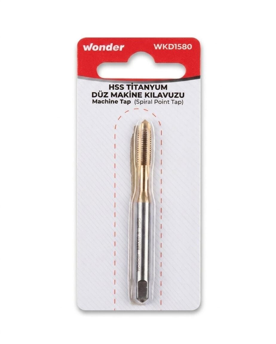 Wonder M5 Düz Makina Kılavuzu HSS Titanyum