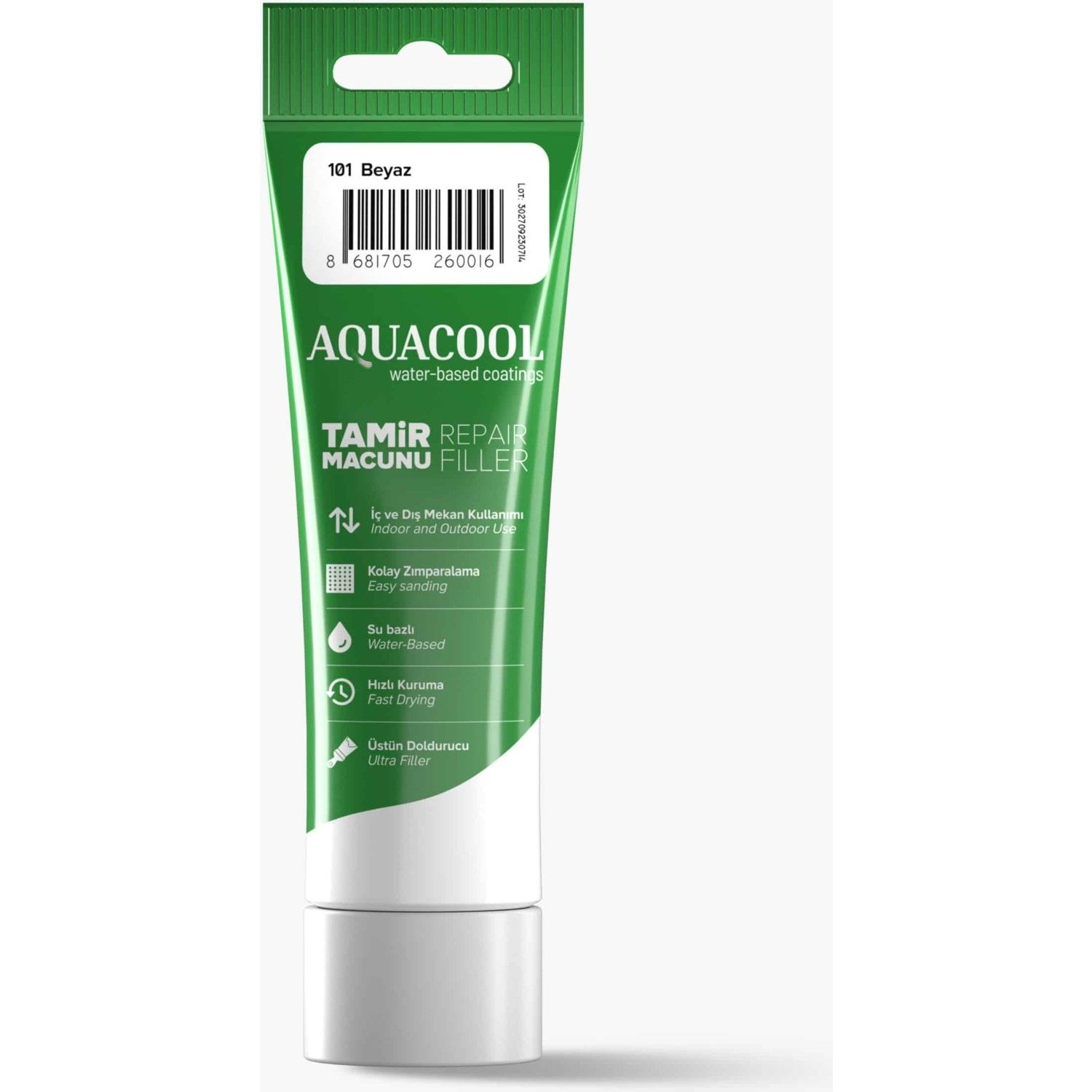 Aquacool Su Bazlı Tamir Macunu BEYAZ 200 gr.