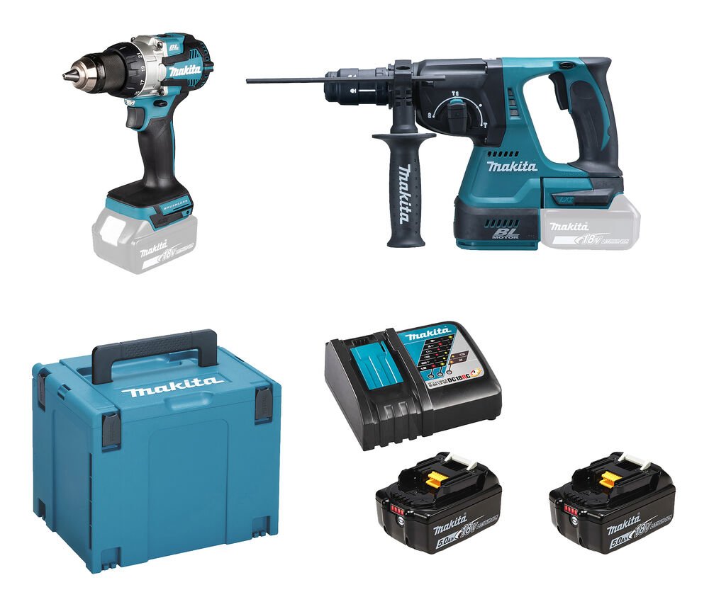 Makita DLX2522TJ  Akülü  Combo Set  DHR243 + DDF489