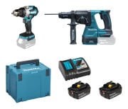 Makita DLX2522TJ  Akülü  Combo Set  DHR243 + DDF489