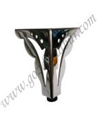 DESENLİ METAL KÖŞE AYAK KROM 10 cm