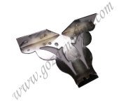 DESENLİ METAL DÜZ AYAK KROM 10 cm