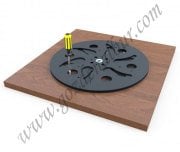 MESAN YUVARLAK PLASTİK DÖNER MEKANİZMA 300 mm