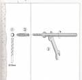 14 cm METAL GİZLİ RAF TUTUCU (2 ADET)