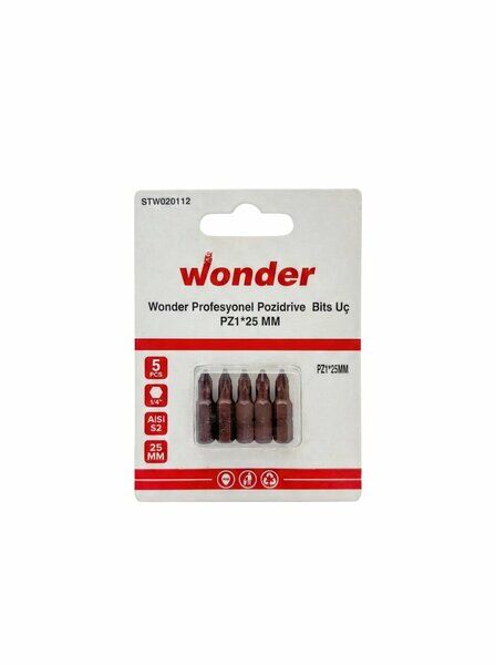 Wonder PZ1 x 25 Bits Uç (5 adet)