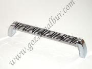 128 mm. KROM SİYAH LAZER KULP