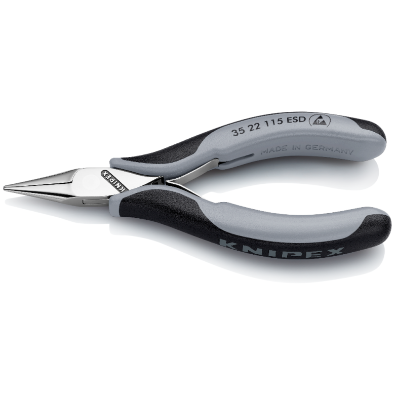 Knipex 3522115 Esd Elektronikçi Kargaburun Yaylı 115mm
