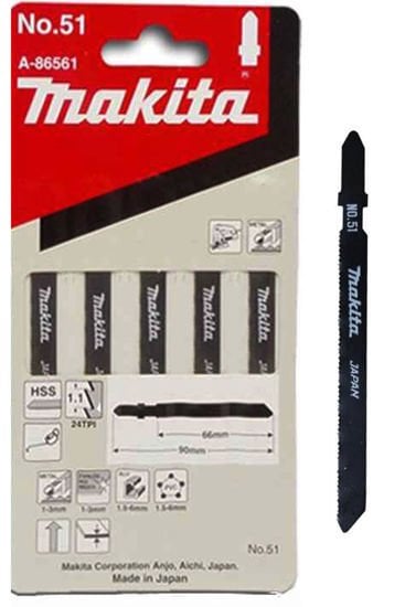 Makita No:51 Metal İçin Dekupaj Testeresi  5 adet