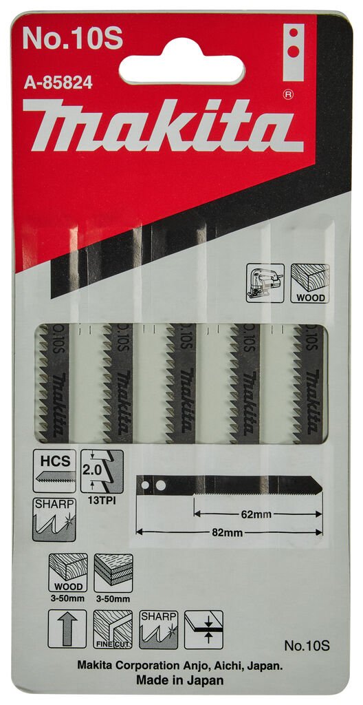 Makita 10S  Ahşap  Dekupaj Testeresi  (Delikli Tip)  5 adet