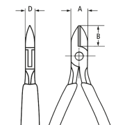 Knipex 7701115 Elektronikçi Yan Keski 115mm