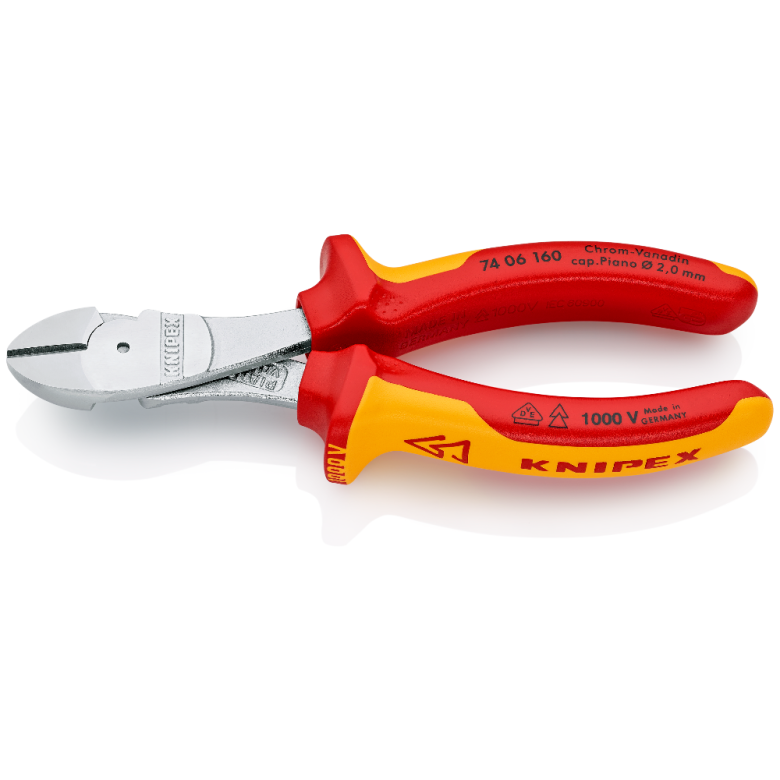 Knipex 7406160 Vde Ağır Hizmet Yan Keski 160mm