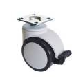 GRİ-SİYAH TABLALI FRENLİ TEKERLEK h:66 mm.