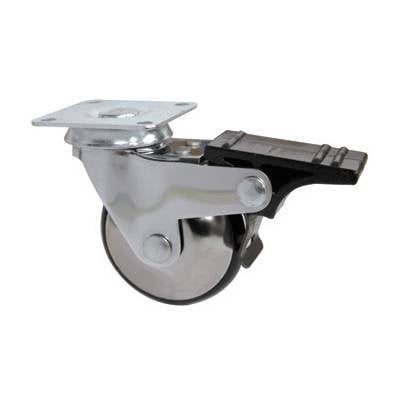 TABLALI TEKERLEK FRENLİ KROMAJLI h:103 mm.