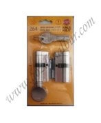 KALE 264 2\'Lİ SET TUZAKLI MANDALLI SATEN SİLİNDİR ORTAK ANAHTAR