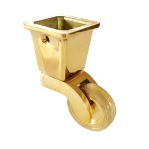 PİRİNÇ TEKERLEK KARE KOVALI SARI h:38 mm