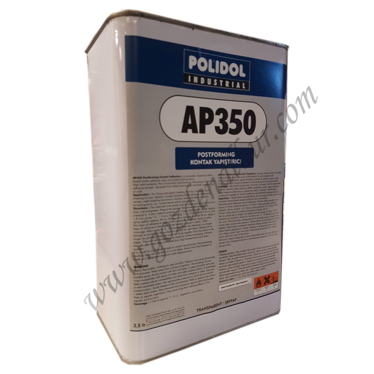 Polidol AP350 Postforming Tutkalı Şeffaf  3,5 Litre