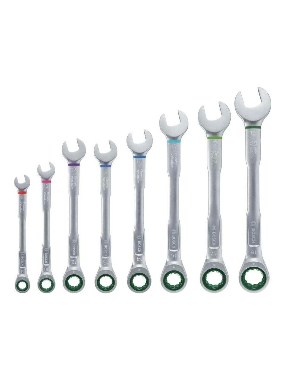 Bosch Cırcırlı Kombine Anahtar Seti (8 Parça)