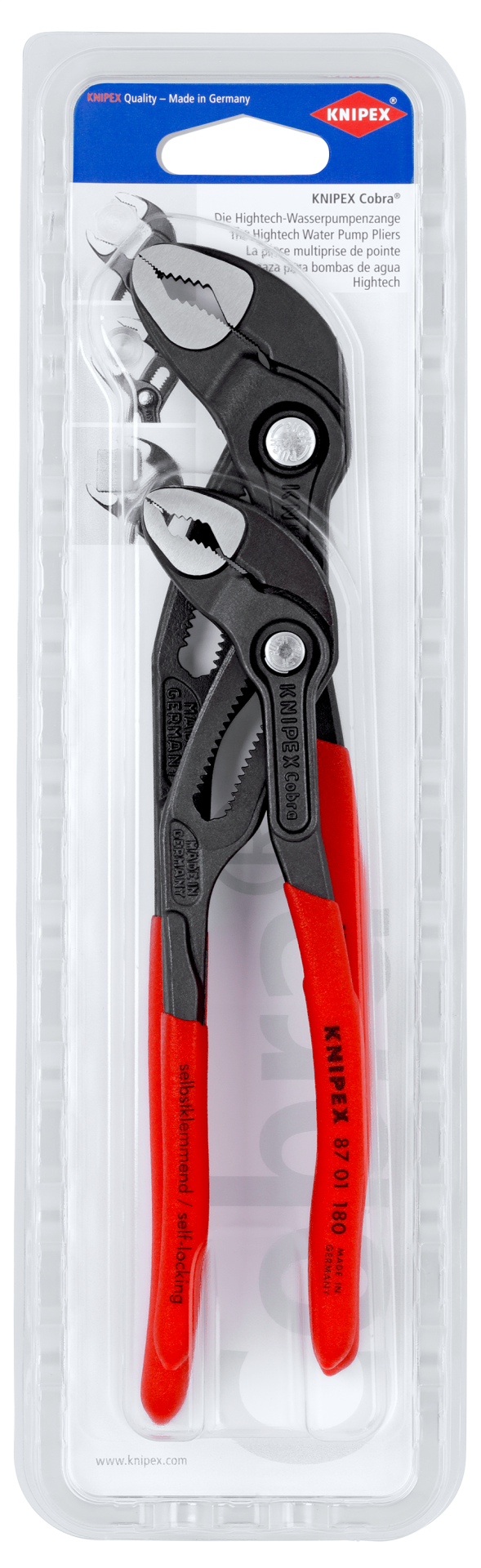 Knipex 003120V01   Cobra Fort Pense Takımı 2 li