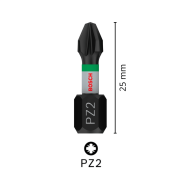 Bosch Pz2 x 25 mm Bits Uç Seti (8 Parça)