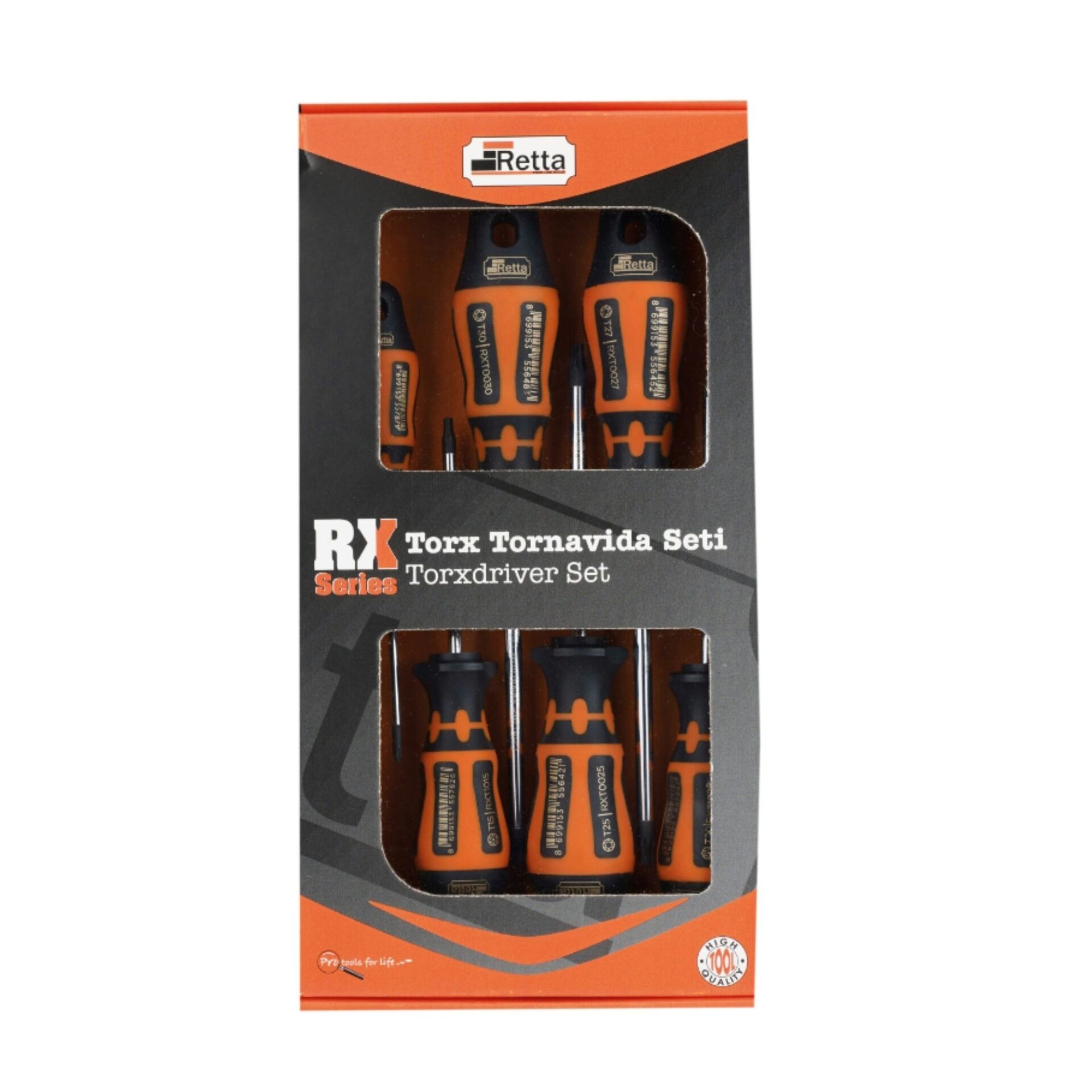 Retta RXT6100 Delikli Torx Tornavida Seti (6 parça)