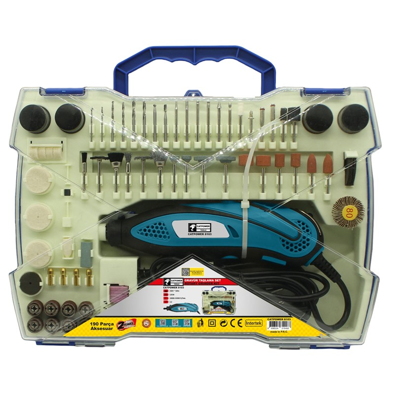 Catpower 8103 Gravür Taşlama Seti 190 Parça