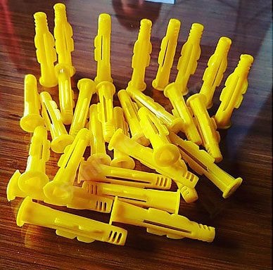 Plastik Roket Dübel Sarı 10 mm (500 adet)