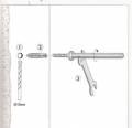 14 cm METAL GİZLİ RAF TUTUCU İNCE (2 adet)