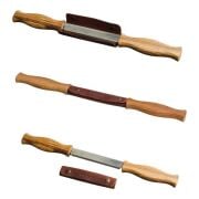 BeaverCraft DK1S Meşe Saplı Deri Kılıflı Soyma Bıçağı 120 mm