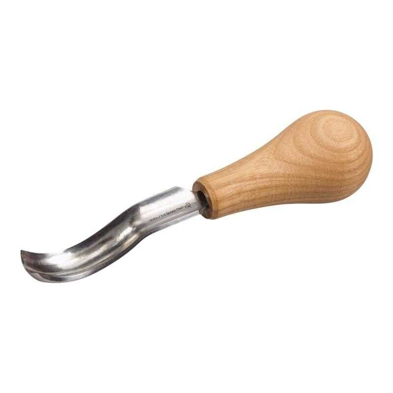 BeaverCraft P8A/14 Avuç İçi Kısa Eğri  Oluklu Ahşap Oyma Iskarpelası 14 mm