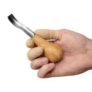 BeaverCraft P8A/14 Avuç İçi Kısa Eğri  Oluklu Ahşap Oyma Iskarpelası 14 mm