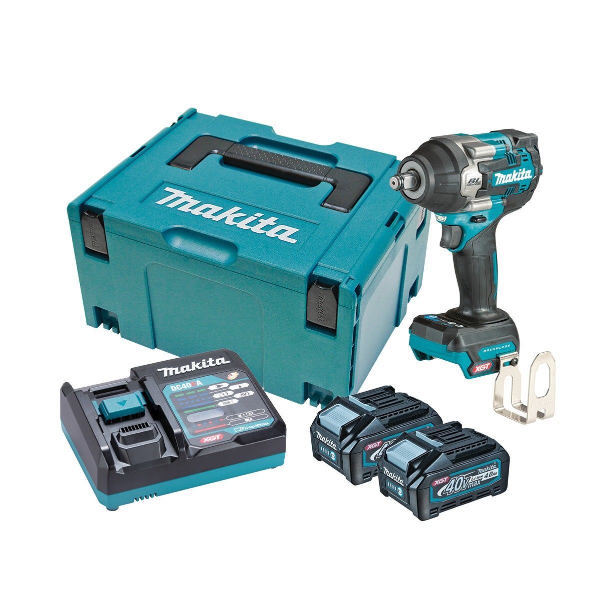 Makita TW007GM201 Akülü Somun Sıkma 1/2\'\'  40 Volt-4,0 Amper