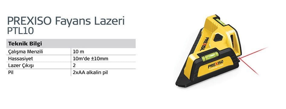 Prexiso  PTL10 Fayans Lazeri