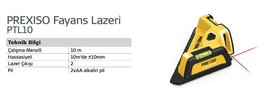 Prexiso  PTL10 Fayans Lazeri