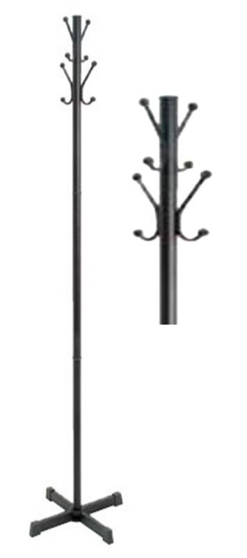 TEMPO İNCE MAT SİYAH PORTMANTO (ÇAP:32mm)