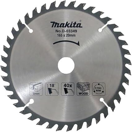 Makita D-03349 Elmas Daire Testere 165x20mm  40 Diş
