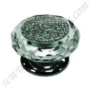 SİMLİ KROM TABLALI KRİSTAL KULP