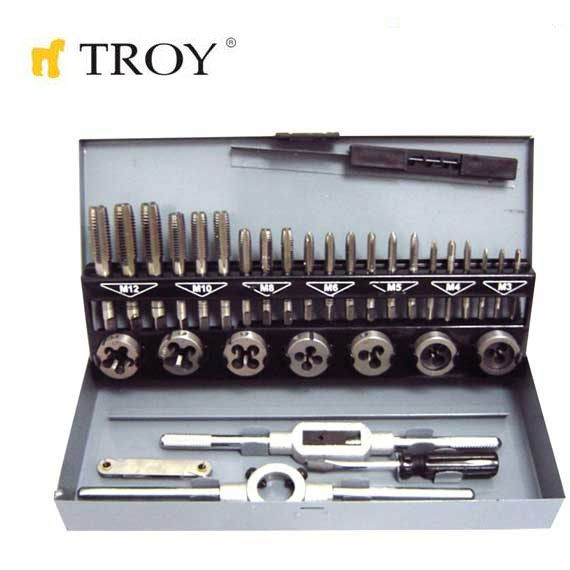 Troy 36000 Kılavuz ve Pafta Takımı 32 Parça