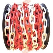 Plastik Zincir Kırmızı Beyaz (8mm)